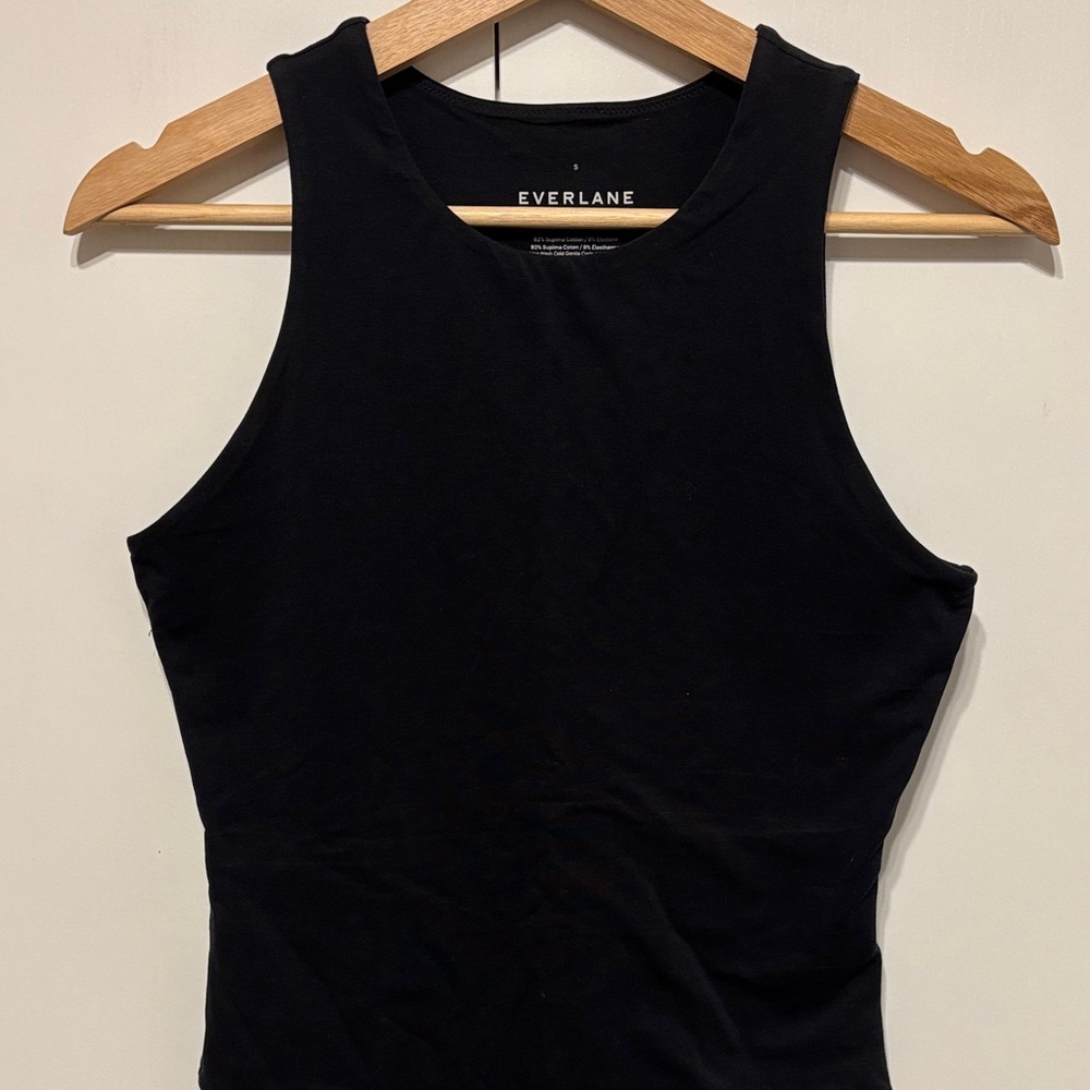 Everlane Black High-Neck Bodysuit - S